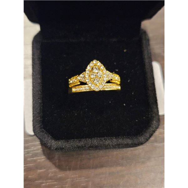 Simulated Diamond Ring set- Size 7.5