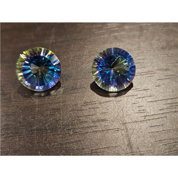 15.96ct Rainbow Quartz pair