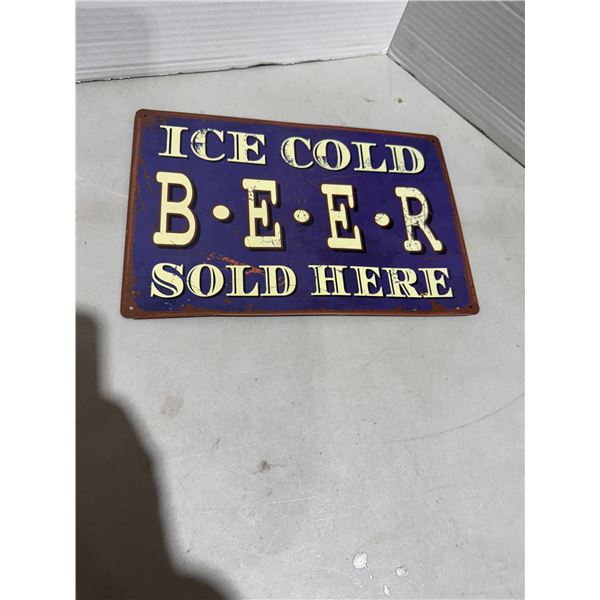 Ice cold beer tin sign, mash the exclusive inside story of TV's most popular show