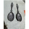 Image 1 : Vintage Dutch pewter spoons Jan Steen "de Tandmeeater"