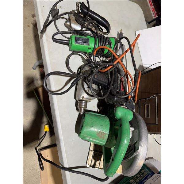 Assorted tools and iron