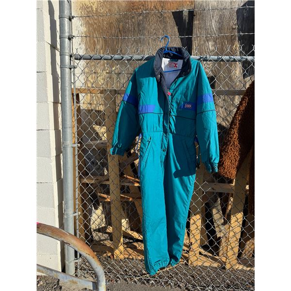 Red X vintage winter suit size US 14 made in Italy