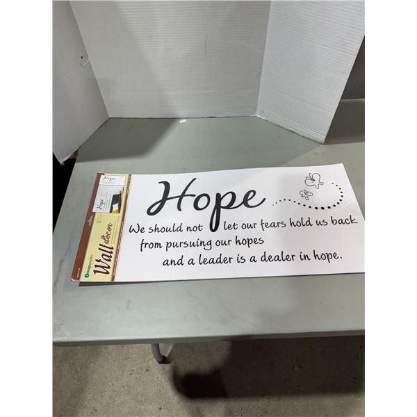 Hope wall decor
