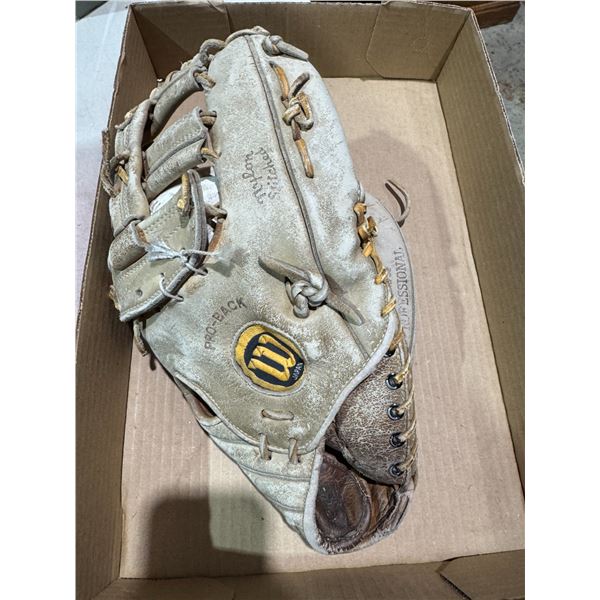 Ball glove with ball