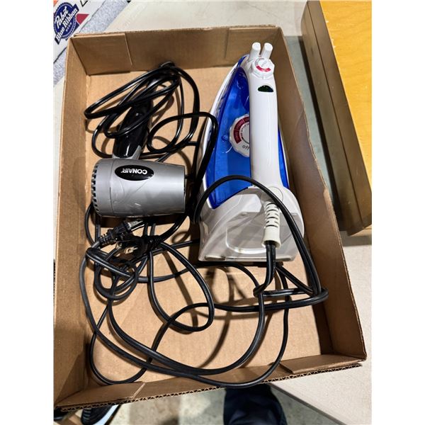 Iron and blow dryer