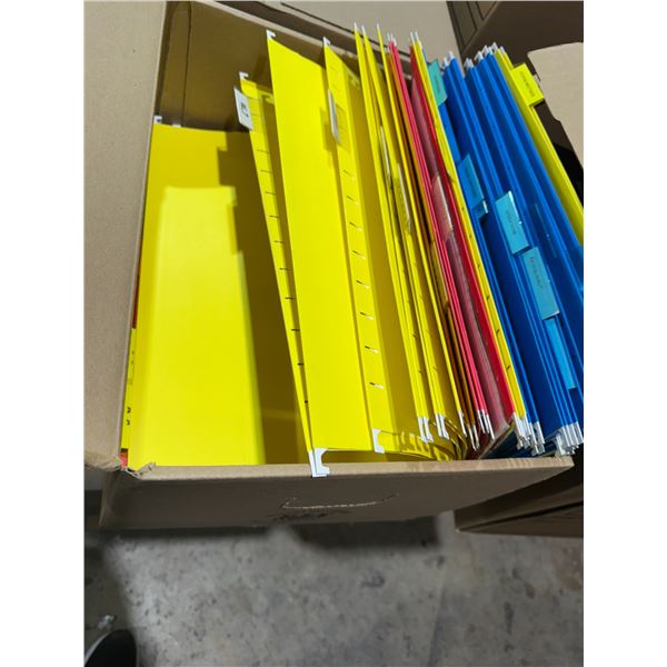 Box of legalize hanging file folders