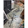 Image 2 : Glass top table with folding pedestal