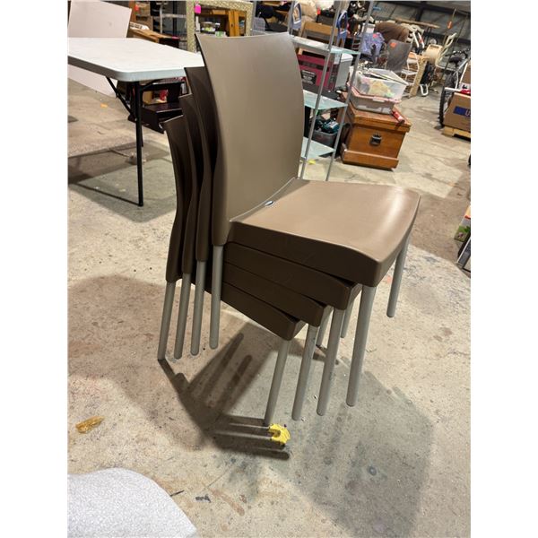 4 stacking chairs