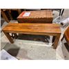 Image 1 : Solid wood bench new with tags 43" x 11" deep by 18 inches tall