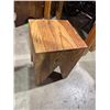 Image 1 : Small plant stand or bench hardwood 12 x 12 x 17