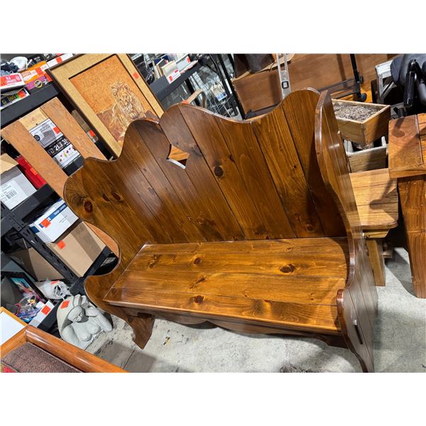 Bench 51 inches long 20 inches deep 44 inches tall