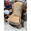 Image 1 : Wing back Vintage chair 45 inches tall by 27 inches wide by 24 inches deep