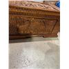 Image 2 : Carved African themed chest measures 35" x 19 1/4" x 18 1/2"