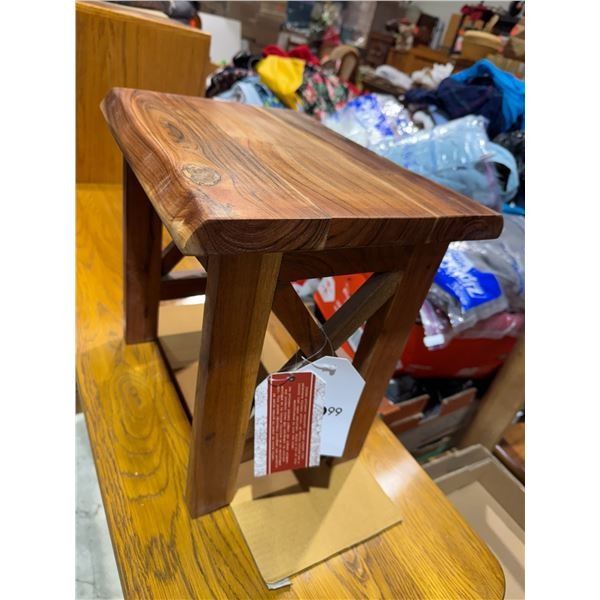 NWT Bench measures 15" x 12" x 15" tall handmade in India