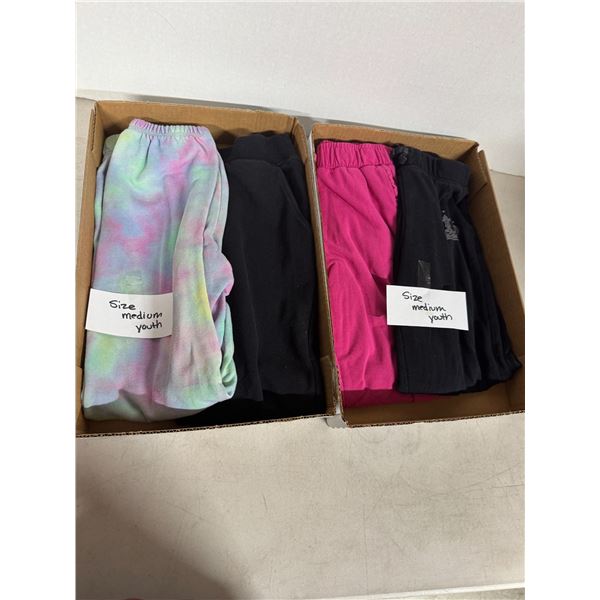 4 pairs, youth size medium sweatpants