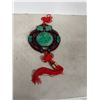 Image 1 : Red lucky not with Dragon medallion 33 inches long