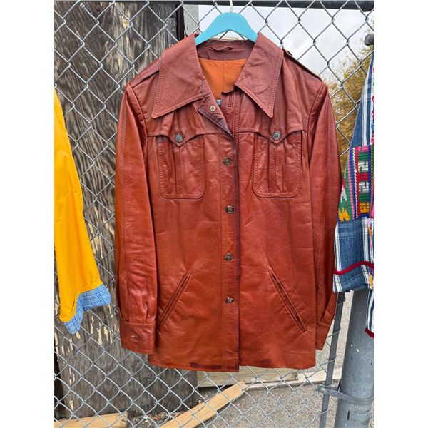 Harrods Vintage leather jacket size 38