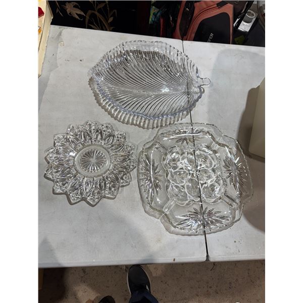 Serving platters and egg dish