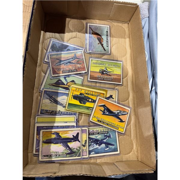 Vintage airplane cards