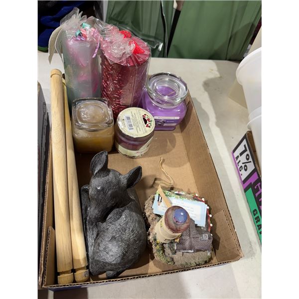 Miscellaneous candles and home decor