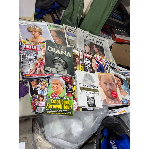 Royalty magazines, and books