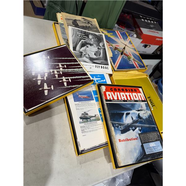 Aviation magazines, etc., and photos