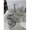 Image 1 : Crystal decanter and other serving items