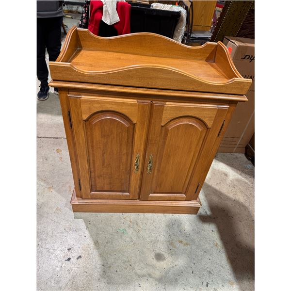 Sideboard measures 28" x 15 1/2" x 34" tall