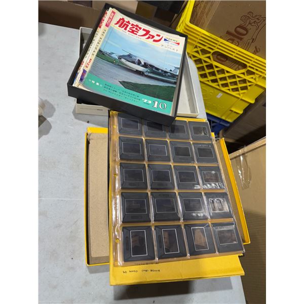 Aviation, slides, and magazines
