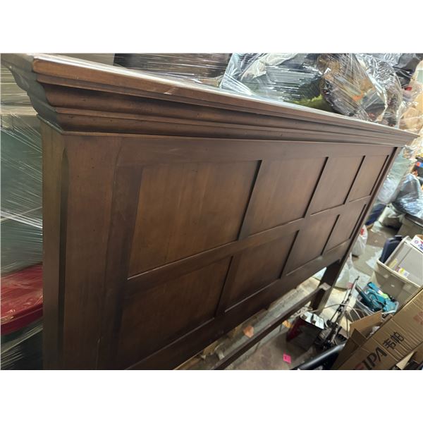 King size headboard, footboard, and rails