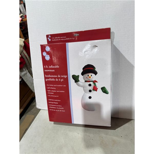 4 ft inflatable snowman
