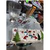 Image 1 : Christmas decor, candleholders, and other