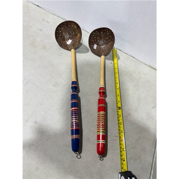 Handmade coconut spoons