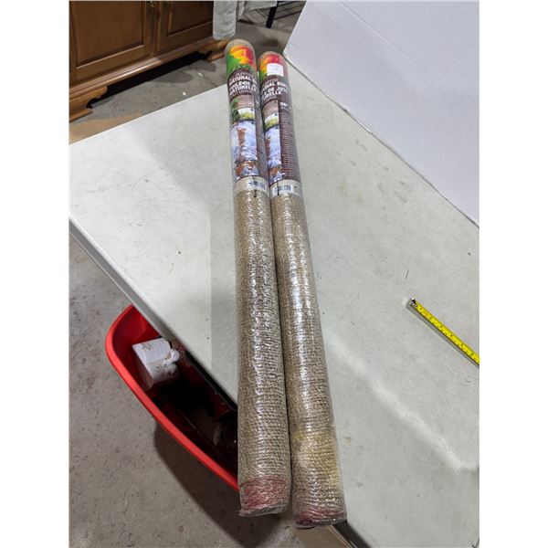 All purpose, natural burlap 2 rolls