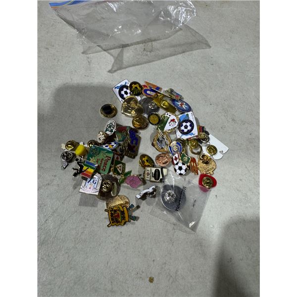 Bag of lapel pens collectible