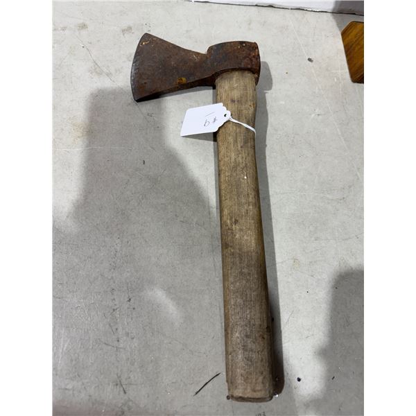 Antique hand, forged hatchet