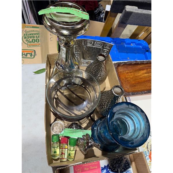 Candle Holder and spice and Tree scents