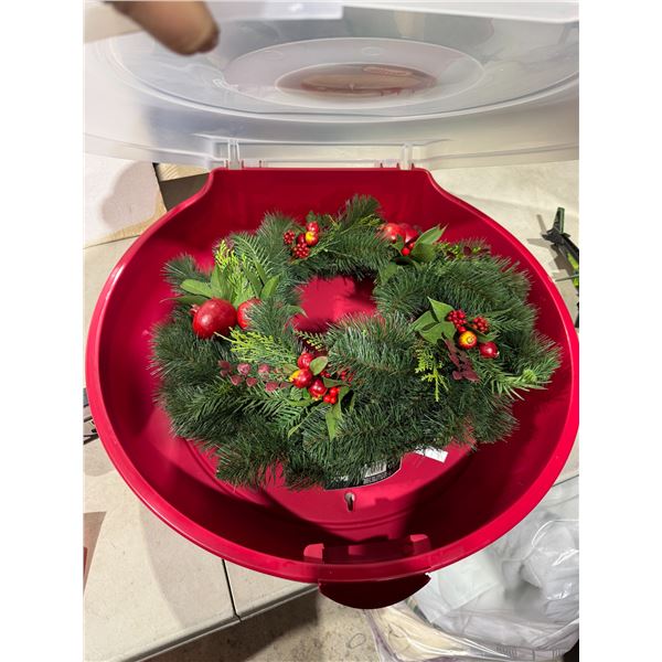 STERILITE wreath holder holds 24 inch wreath
