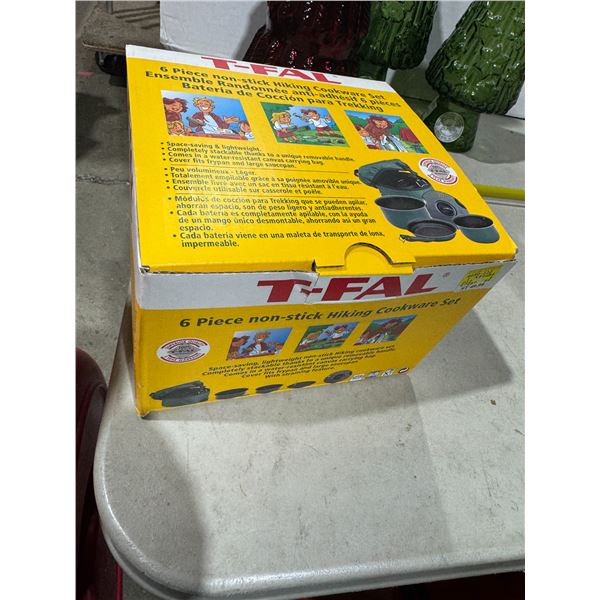 T-Fal six piece nonstick, hiking cookware set