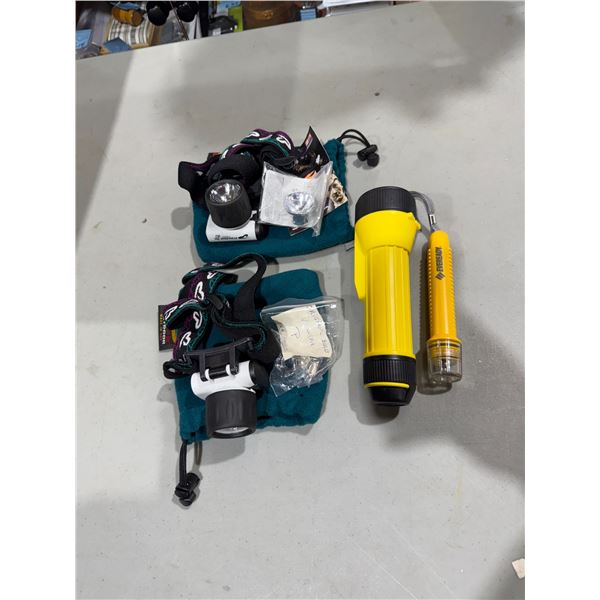 Flashlight and head lamps
