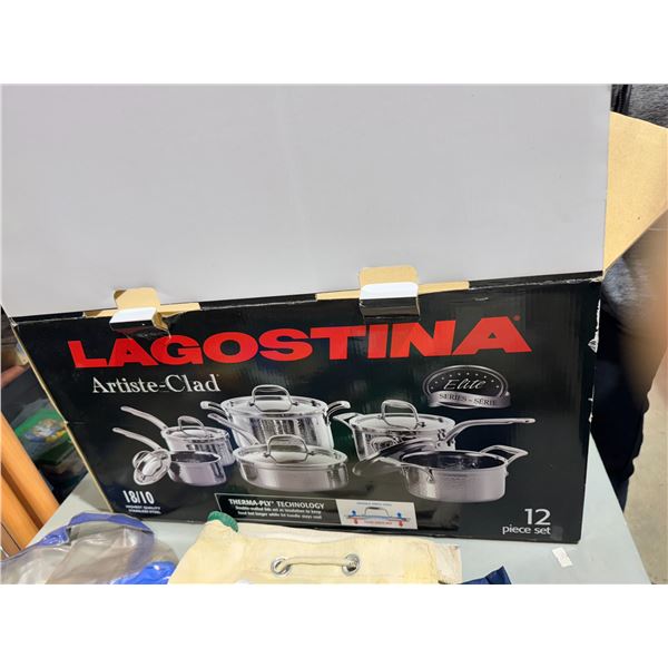 Lagostina ARTISTE – CLAD 12 piece pot set