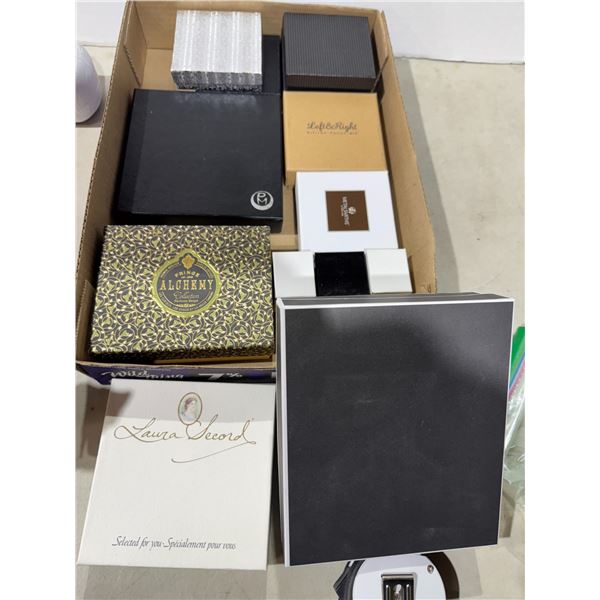 Assorted boxes for jewelry and other items