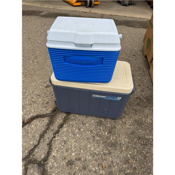 Coleman and Rubbermaid coolers