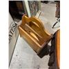 Image 1 : Wood magazine or towel stand