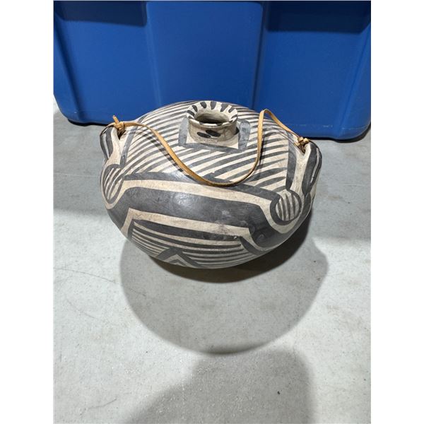 Signed pottery, weeping canteen