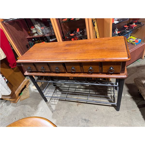 Sideboard measures 42" x 16" x 30" tall