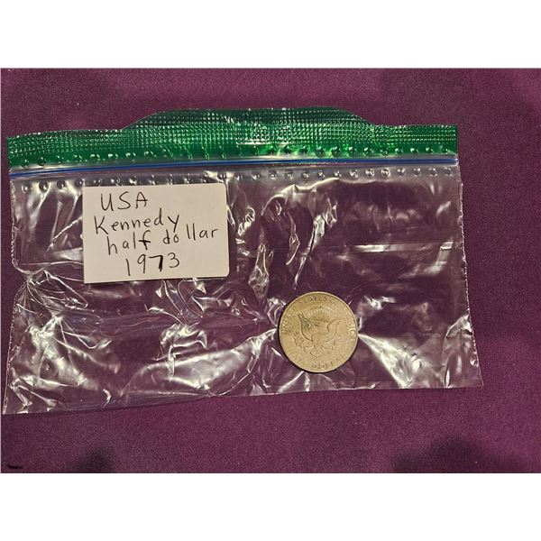 1973 USA Kennedy half dollar