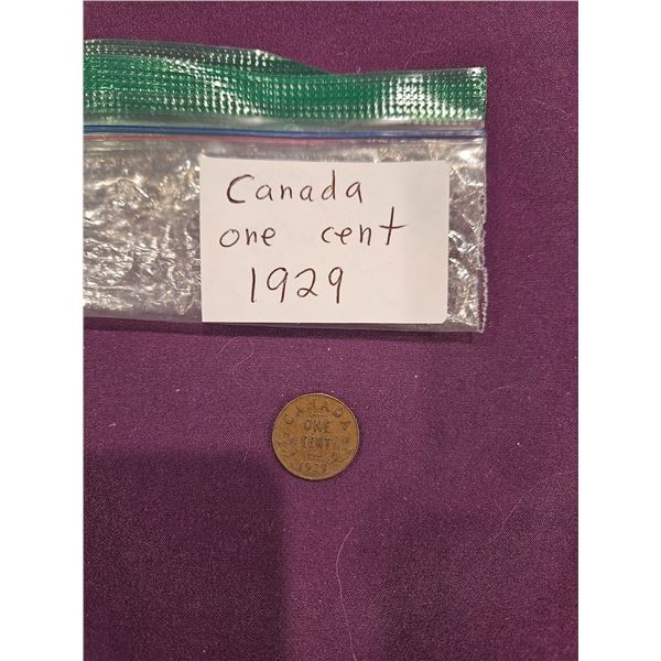 1929 Canada penny