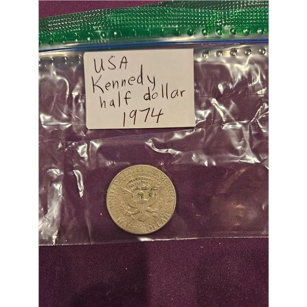 1974 USA Kennedy half dollar