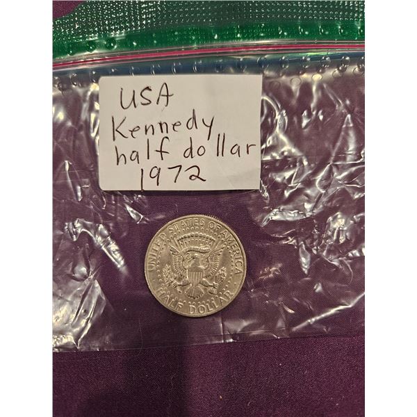 1972 USA Kennedy half dollar